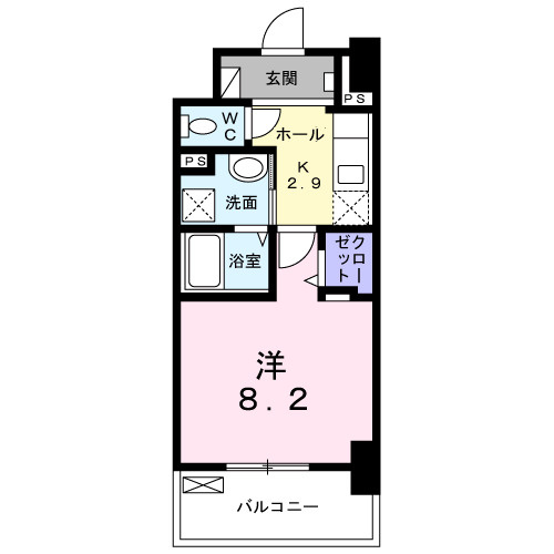 【間取り】 | メルベージュ岸