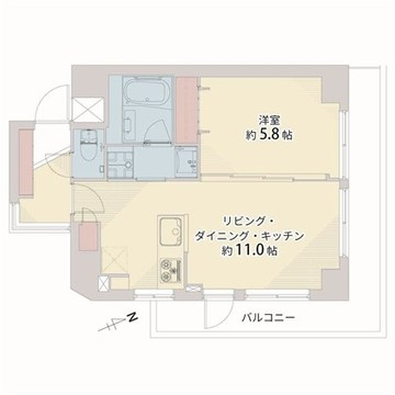 マートルコート中目黒の間取り