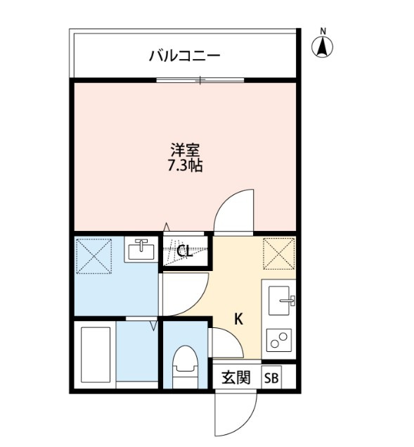 tocco赤塚の間取り
