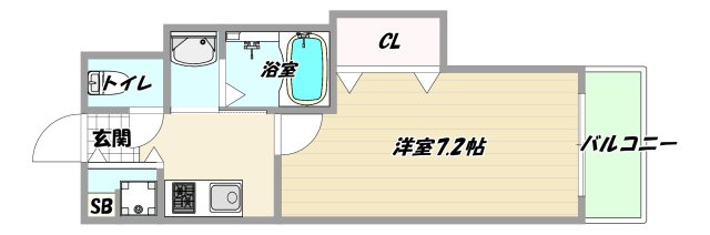 大阪市淀川区東三国３丁目の賃貸マンションの間取り
