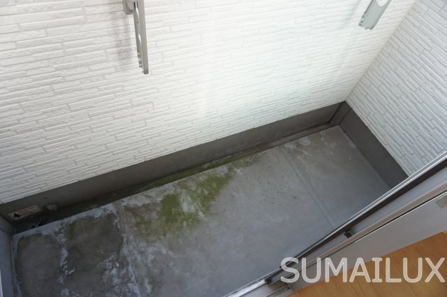 熊本市中央区琴平１丁目のアパートのバルコニー
