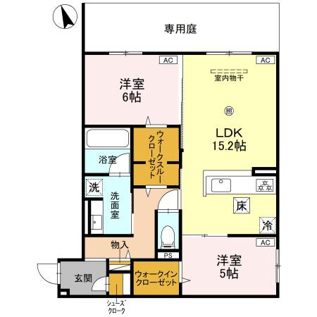 ファブール東羽衣 の間取り