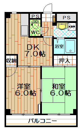 サンライズ久喜Ⅰの間取り