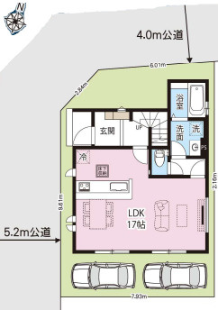 上尾市上　33期　新築一戸建て　GRAFARE　01の区画図|1号棟