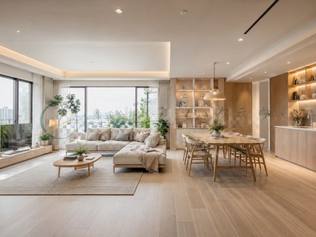 ニューライフ金沢文庫A棟の居間・リビング|～Living Room～
リフォームにより、長く過ごしたい空間に。
画像はリノベーション後の参考イメージです。間取りや仕様により仕上がりは異なります。