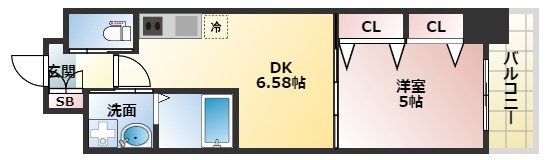 【間取り】 | クローバー・グランツ阿倍野
