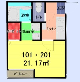 アークシティ霞ヶ関の間取り