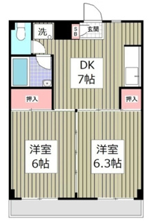 【間取り】 | 蓮田木下マンション | 間取りです。