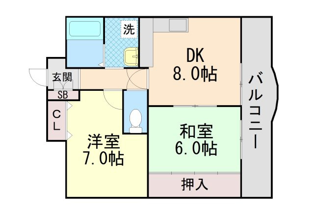ビエント六甲2の間取り