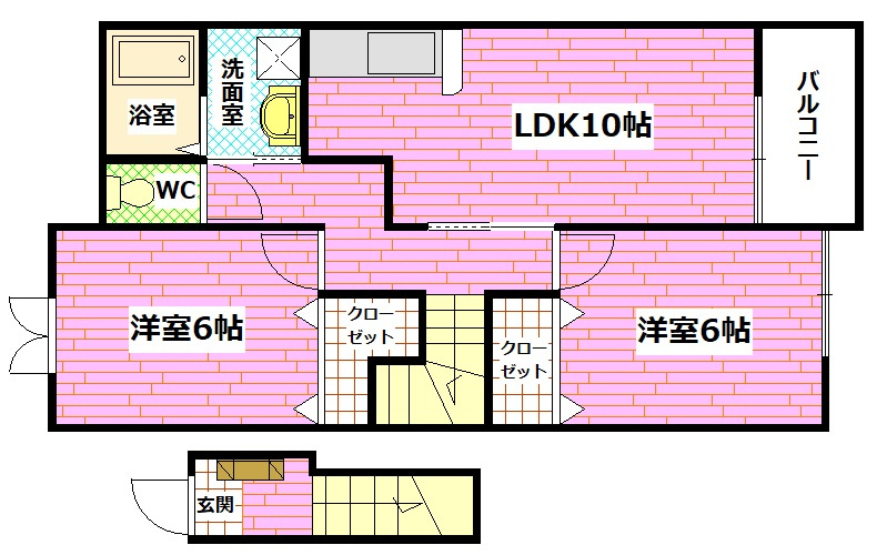 ベルベアーノBの間取り