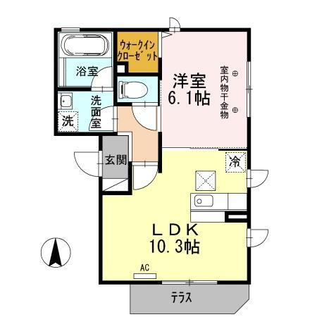 ペーシェ・スシーナの間取り