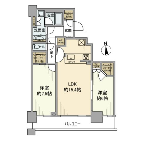 クレストタワー品川シーサイドの間取り