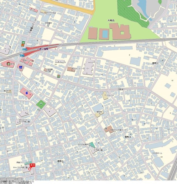 キャッスルマンション戸越公園の地図