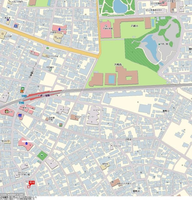 ルーブル戸越公園弐番館の地図