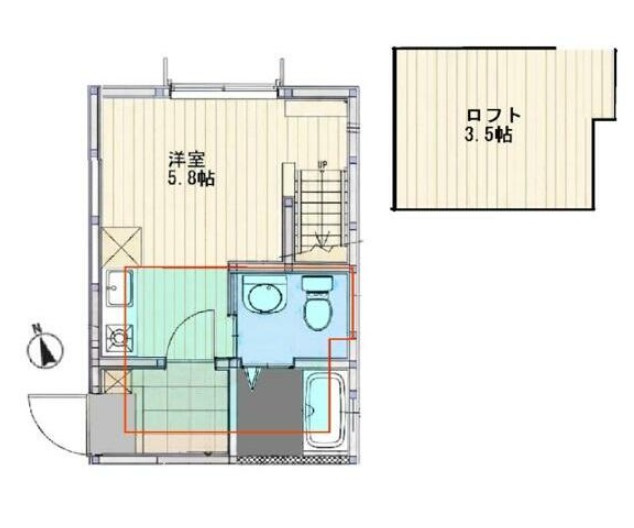 【間取り】 | ココリータ戸塚 | オシャレなワンルームです！