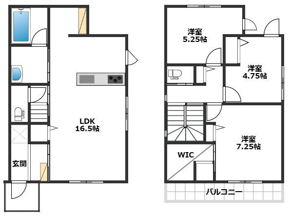【間取り】 | 仮称）今光8丁目貸家 | 現況優先です。