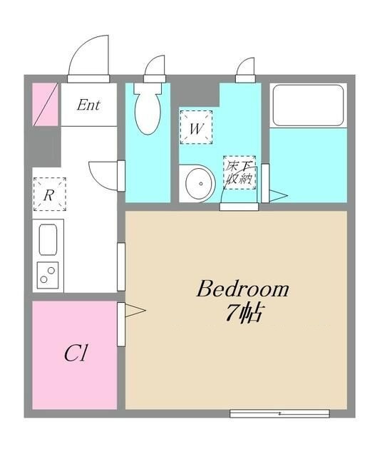 プラージュの間取り|間取りです。