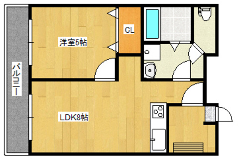 ラフィネＢの間取り