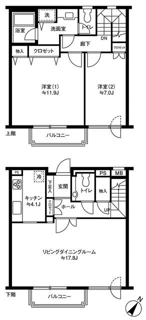 参宮橋マンションの間取り