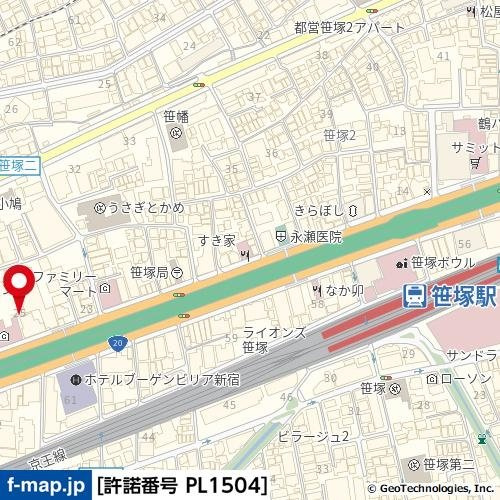 MG　LUXURY　SASAZUKAの地図