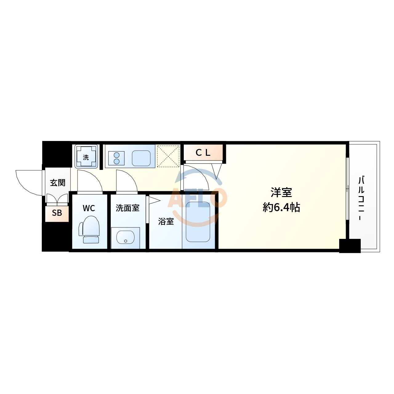 プレサンス新大阪ジェイズの間取り|プレサンス新大阪ジェイズ　間取り