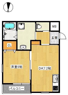 フローリッシュ正雀本町の間取り