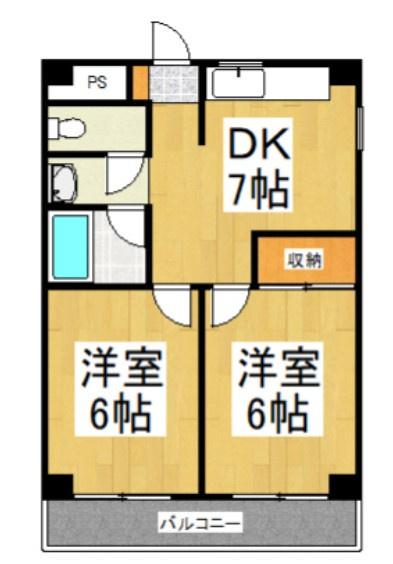 アルカディアしきの間取り