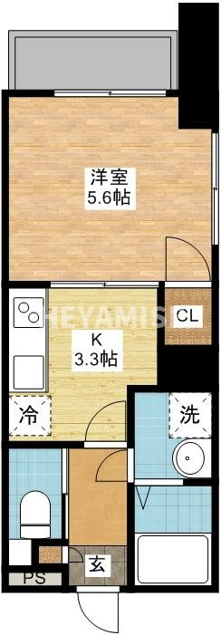 グラッチェ目覚の間取り