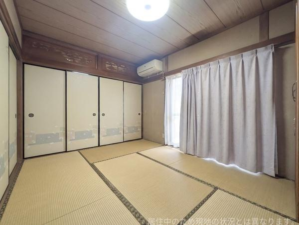 高城台4丁目　中古の和室|伝統的な雰囲気が漂う和室です。ふすまや障子が整然としており全体的に落ち着いた空間となっています。畳が広がりすっきりとした印象です。採光も良好で日中は明るさを感じられます。