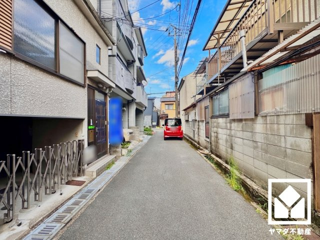 宇治市小倉町山際の前面道路含む現地写真