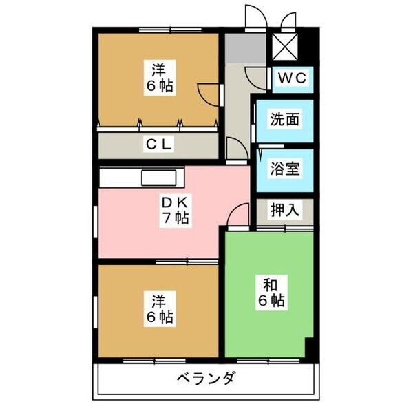 レビュー横山　　刈谷市近郊の賃貸はクラスホーム刈谷店の間取り