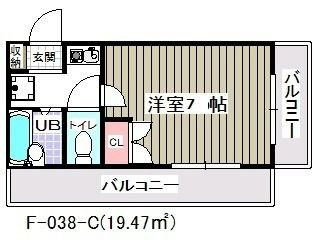 【間取り】 | ＣＢレジデンス行徳(F-038)