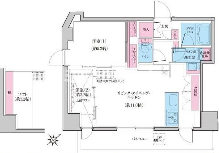 クレヴィアリグゼ雪が谷大塚の間取り
