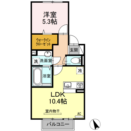 【間取り】 | マリースプリング　Ａ棟