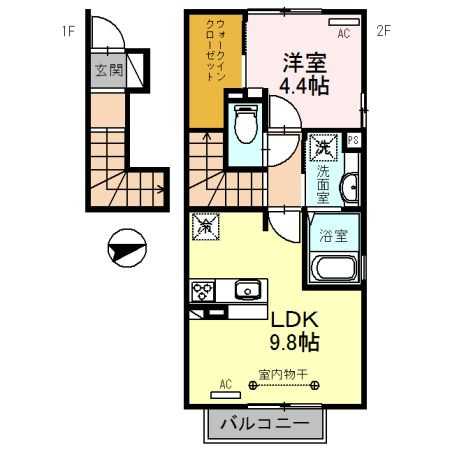 リアン森田の間取り