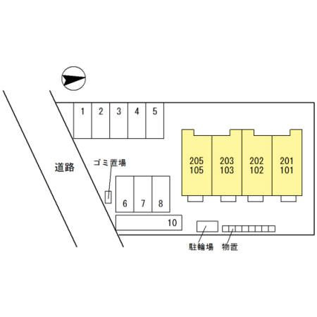 リアン森田の区画図