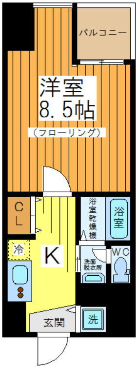 COLORS　GARDEN桜上水の間取り