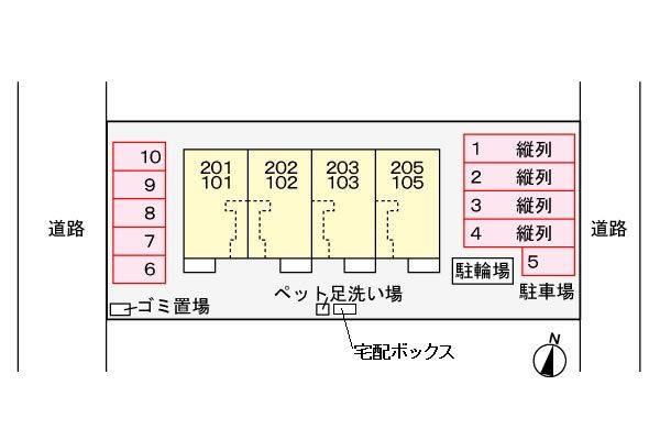 カーサ　ブローテＦの駐車場