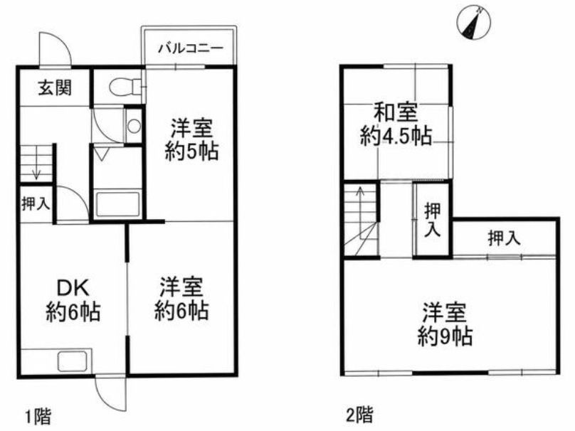 高丸7丁目戸建の間取り