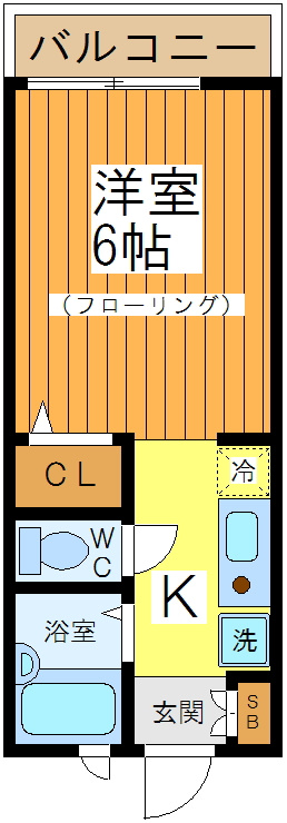 クレセント経堂の間取り