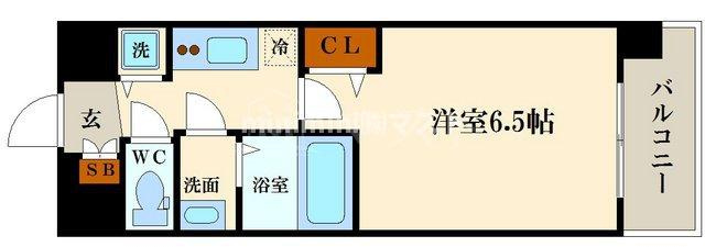 プレサンス四天王寺前夕陽ヶ丘の間取り