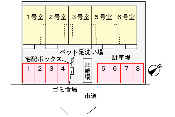 【区画図】 | ディアコート　加守