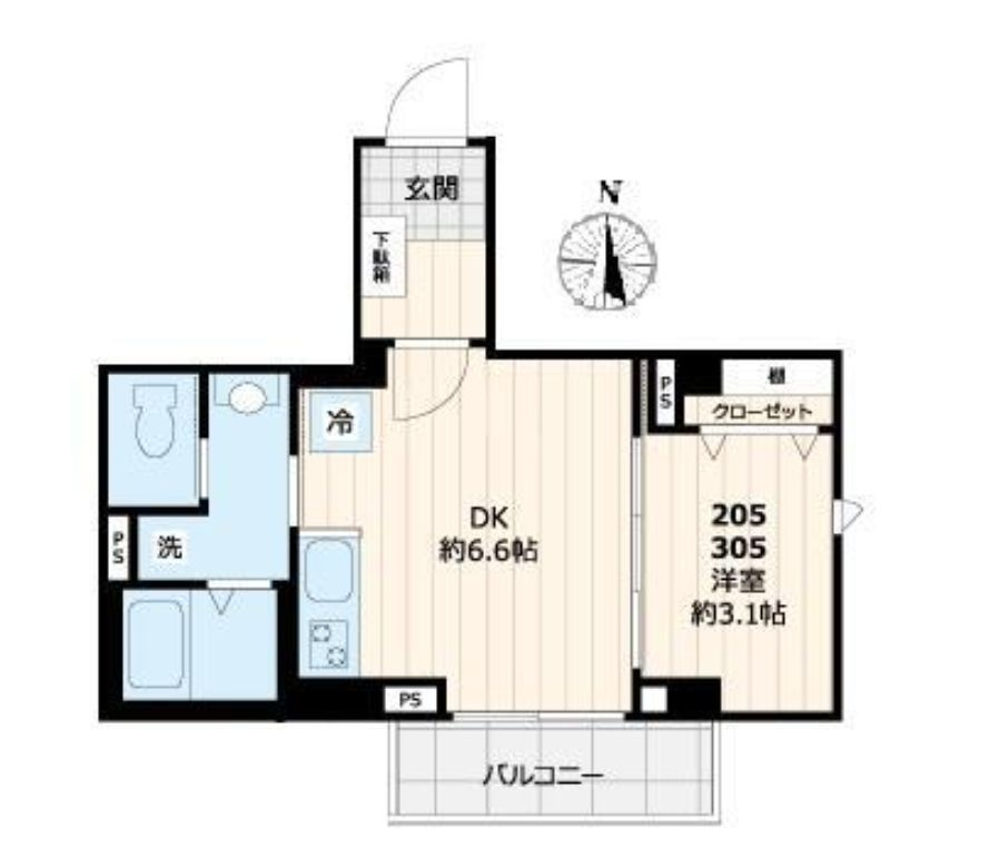 ディアコート住吉の間取り