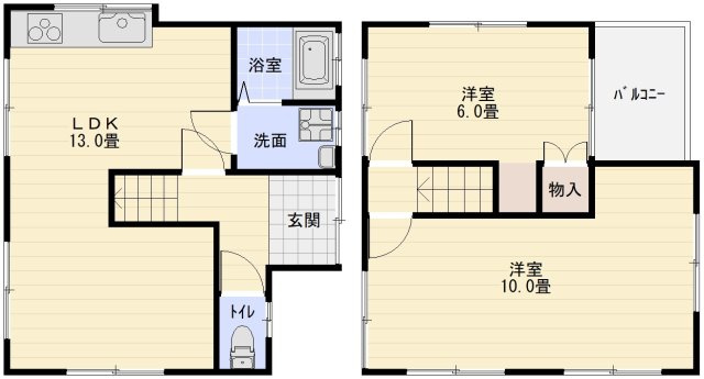 国分本町7丁目貸家の間取り