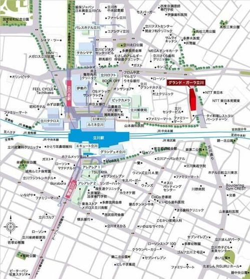 【地図】 | グランドガーラ立川(グランドガーラタチカワ)