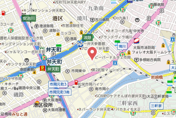 【地図】 | エスリード弁天町ベイコート