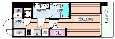 【間取り】 | エスリード弁天町ベイコート
