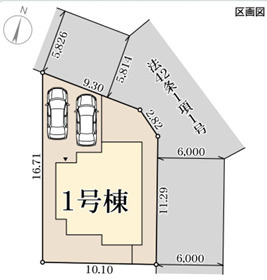 リーブルガーデン宝塚市野上2期の区画図