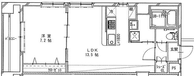 相模原市中央区清新２丁目の賃貸マンションの間取り