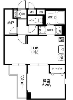 フォルテ中野坂上の間取り|間取りです。